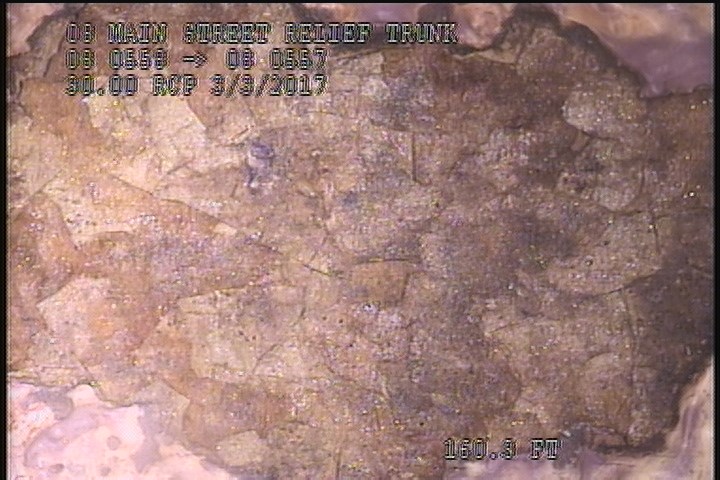 Surface Spalling, from 08 to 04 o'clock, within 8 inches of joint: NO - FLAKING CONCRETE