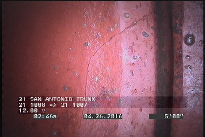 Crack Multiple, from 08 to 04 o'clock, within 8 inches of joint: YES