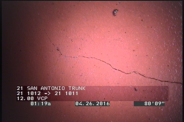 Crack Multiple, from 10 to 03 o'clock, within 8 inches of joint: YES