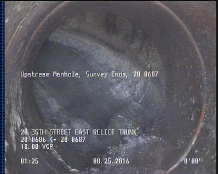 Upstream Manhole, Survey Ends - 20 0687