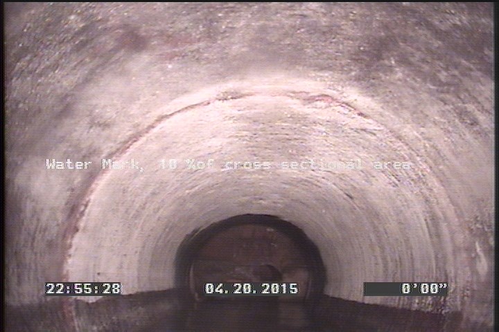 Water Mark, 10 %of cross sectional area