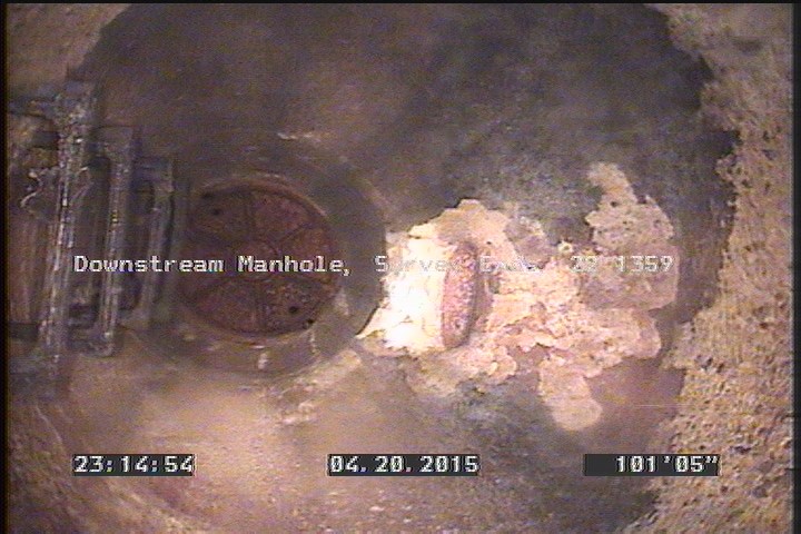 Downstream Manhole, Survey Ends - 22 1359