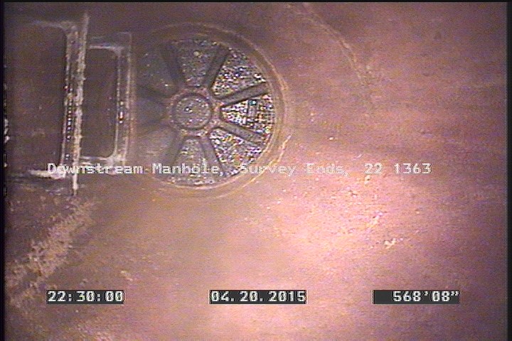 Downstream Manhole, Survey Ends - 22 1363