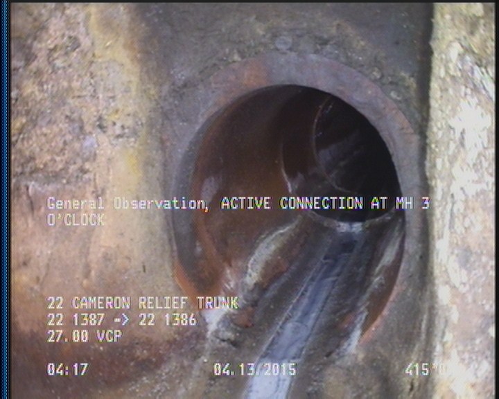 General Observation - ACTIVE CONNECTION AT MH 3 O'CLOCK