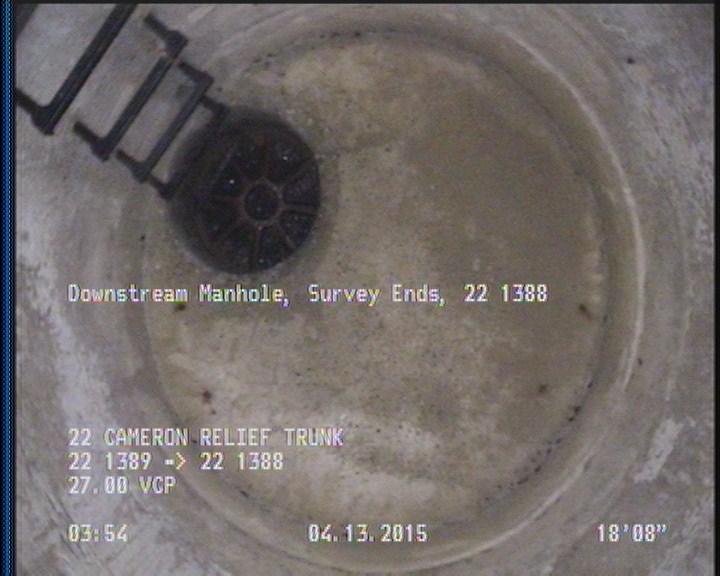 Downstream Manhole, Survey Ends - 22 1388