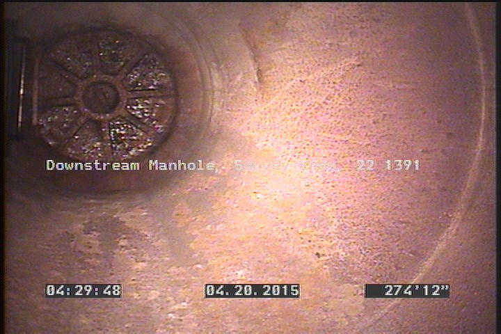 Downstream Manhole, Survey Ends - 22 1391