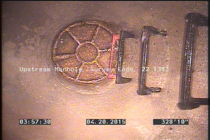 Upstream Manhole, Survey Ends - 22 1393