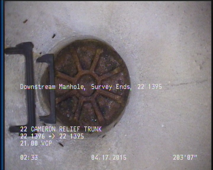 Downstream Manhole, Survey Ends - 22 1395