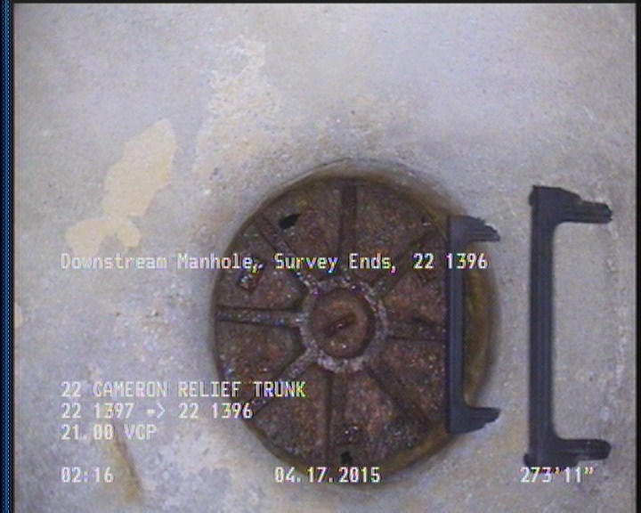 Downstream Manhole, Survey Ends - 22 1396