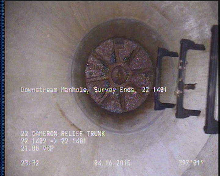 Downstream Manhole, Survey Ends - 22 1401
