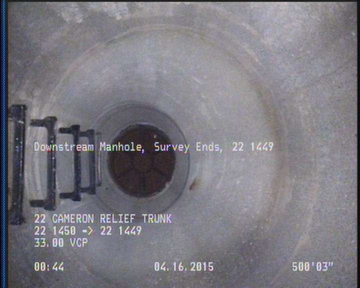 Downstream Manhole, Survey Ends - 22 1449