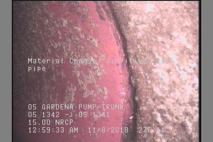 Material Change, Vitrified clay pipe