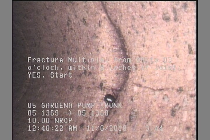 Fracture Multiple, from 09 to 03 o'clock, within 8 inches of joint: YES, Start