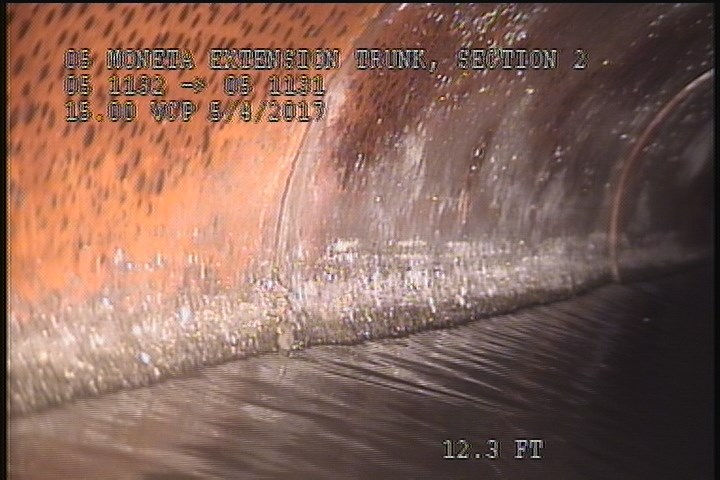 Deposits Attached Grease, 5 %of cross sectional area, from 08 to 04 o'clock, , within 8 inches of joint: YES, Start