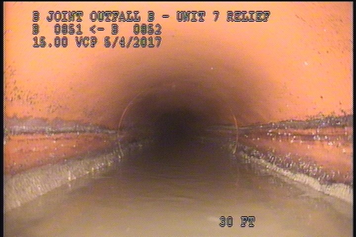 Water Level, Sag in pipe, 30 %of cross sectional area, Start