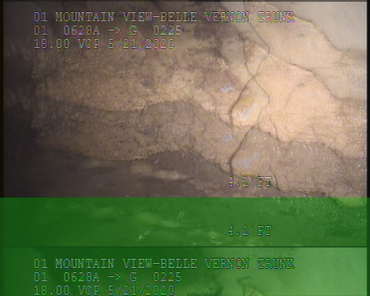 Deposits Attached Grease, 5 %of cross sectional area, at 03 o'clock, , within 8 inches of joint: NO