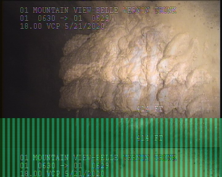 Deposits Attached Grease, 5 %of cross sectional area, at 03 o'clock, , within 8 inches of joint: NO