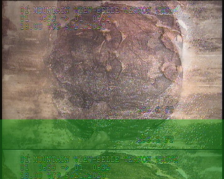 Lining Failure Other, at 03 o'clock, within 8 inches of joint: NO - POSSIBLE CUTOUT