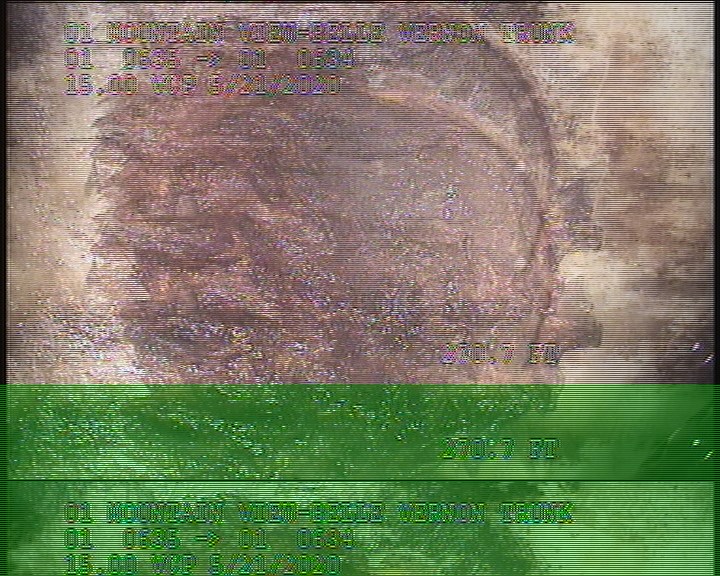 Lining Failure Other, at 03 o'clock, within 8 inches of joint: NO - POSSIBLE CUTOUT