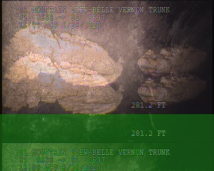 Deposits Attached Grease, 5 %of cross sectional area, at 09 o'clock, , within 8 inches of joint: NO