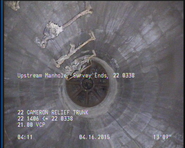 Upstream Manhole, Survey Ends - 22 0338