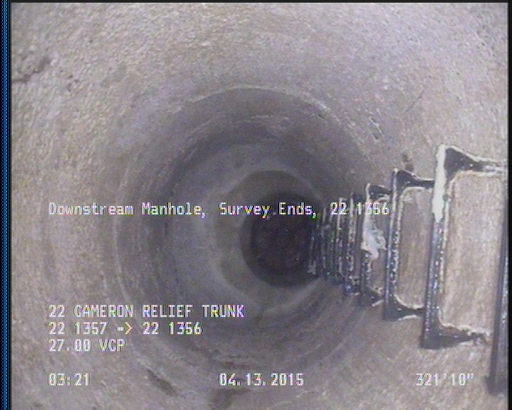 Downstream Manhole, Survey Ends - 22 1356
