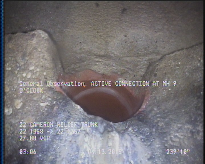 General Observation - ACTIVE CONNECTION AT MH 9 O'CLOCK