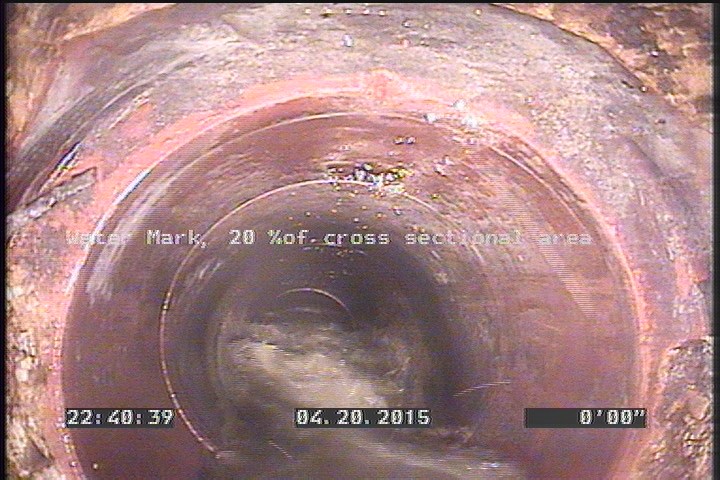 Water Mark, 20 %of cross sectional area
