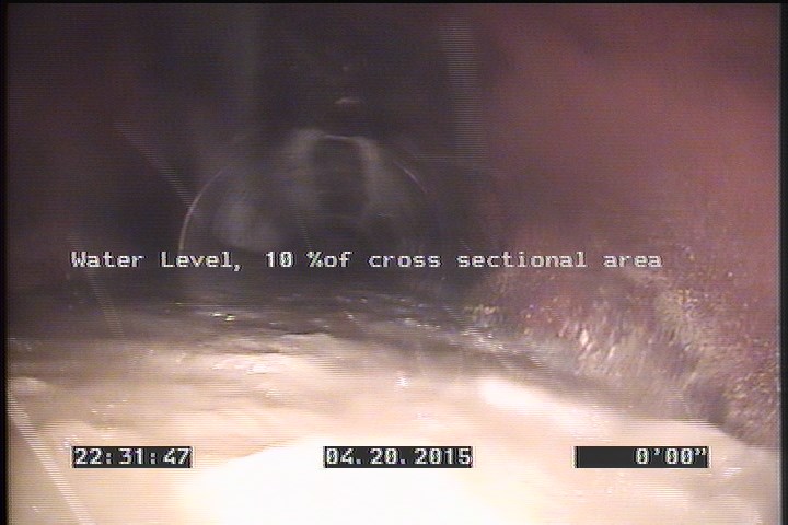 Water Level, 10 %of cross sectional area