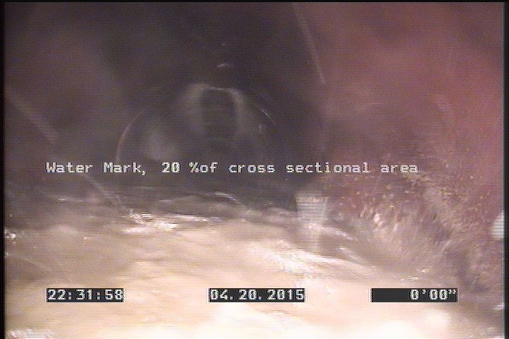 Water Mark, 20 %of cross sectional area