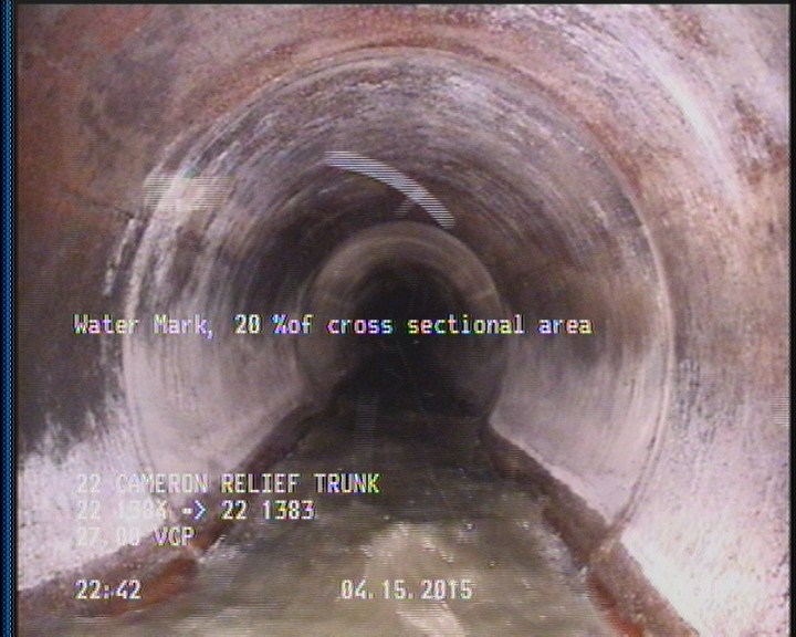 Water Mark, 20 %of cross sectional area