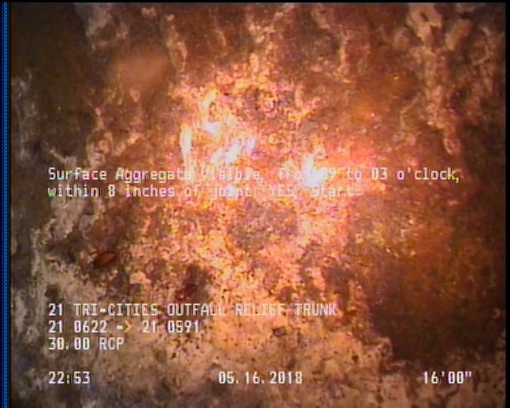 Surface Aggregate Visible, from 09 to 03 o'clock, within 8 inches of joint: YES, Start
