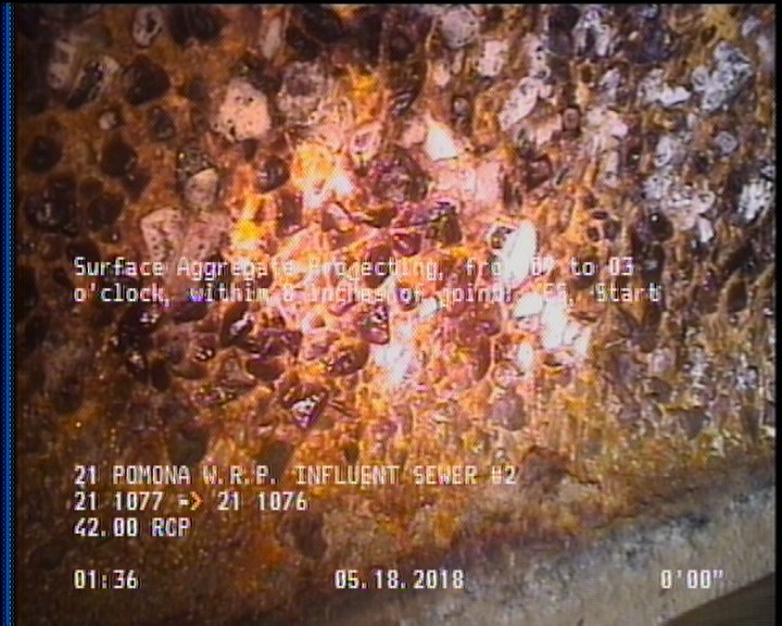Surface Aggregate Projecting, from 09 to 03 o'clock, within 8 inches of joint: YES, Start