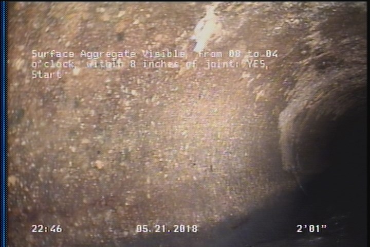 Surface Aggregate Visible, from 08 to 04 o'clock, within 8 inches of joint: YES, Start