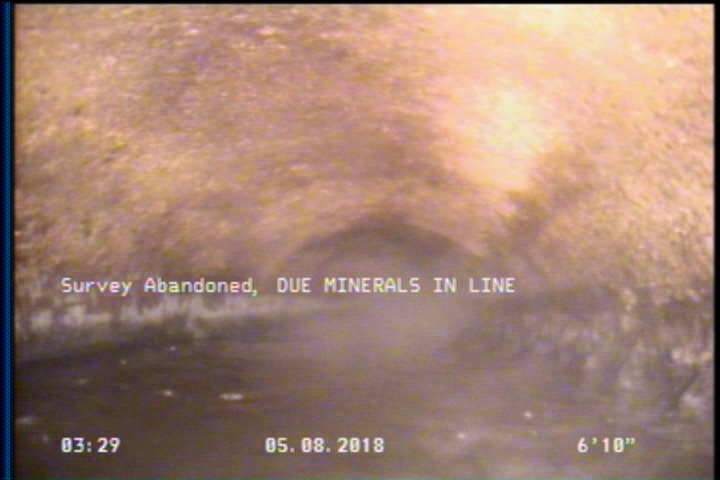 Survey Abandoned - DUE MINERALS IN LINE