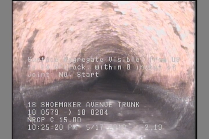 Surface Aggregate Visible, from 08 to 04 o'clock, within 8 inches of joint: NO, Start