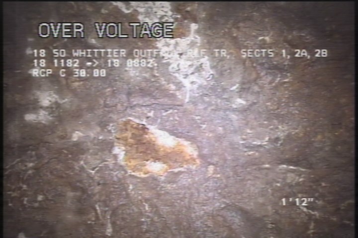 Surface Spalling, from 08 to 04 o'clock, within 8 inches of joint: YES, Start - BLISTERING PEELING CONCRETE