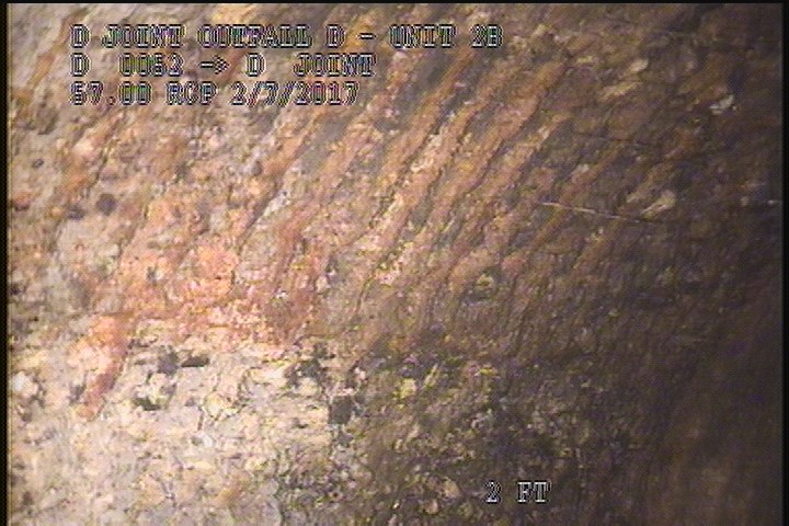 Surface Reinforcement Corroded, from 11 to 01 o'clock, within 8 inches of joint: YES - CIRCUM &LONG REBAR
