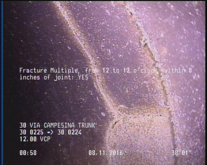 Fracture Multiple, from 12 to 12 o'clock, within 8 inches of joint: YES
