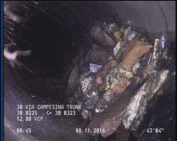Survey Abandoned - DUE TO DEBRIS