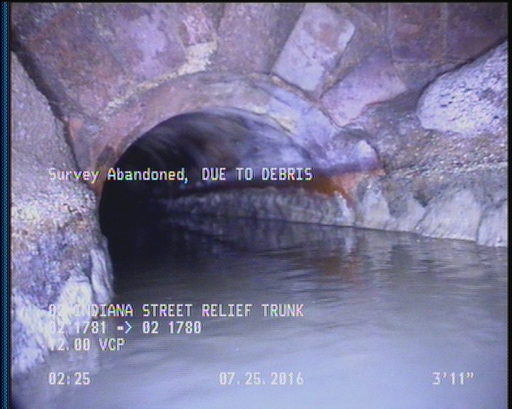 Survey Abandoned - DUE TO DEBRIS