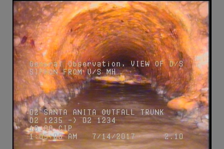 General Observation - VIEW OF D/S SIPHON FROM U/S MH
