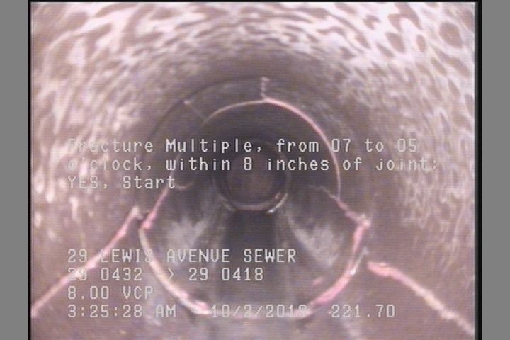 Fracture Multiple, from 07 to 05 o'clock, within 8 inches of joint: YES, Start