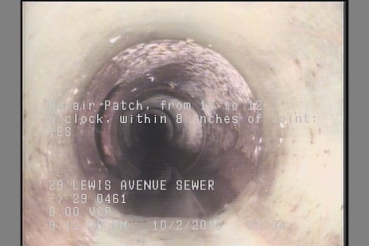 Repair Patch, from 12 to 12 o'clock, within 8 inches of joint: YES