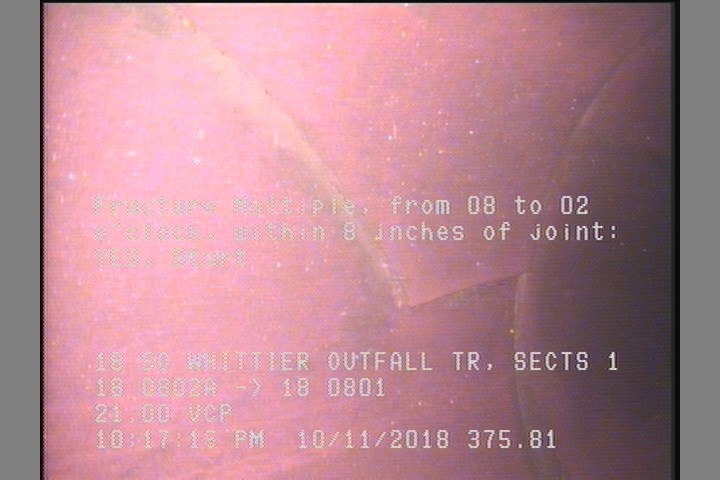 Fracture Multiple, from 08 to 02 o'clock, within 8 inches of joint: YES, Start