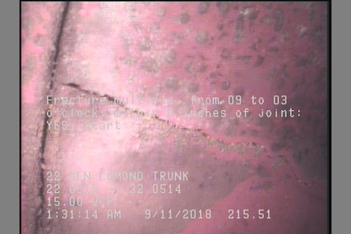 Fracture Multiple, from 09 to 03 o'clock, within 8 inches of joint: YES, Start
