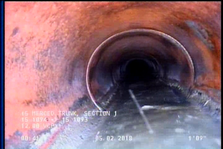Deposits Attached Grease, 5 %of cross sectional area, from 04 to 08 o'clock, , within 8 inches of joint: YES, Start