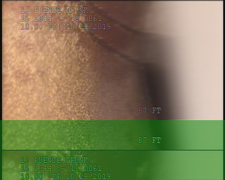 Broken Void Visible, from 10 to 02 o'clock, within 8 inches of joint: YES