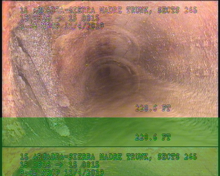 Roots Medium Connection, from 08 to 11 o'clock, 5 %, within 8 inches of joint: NO