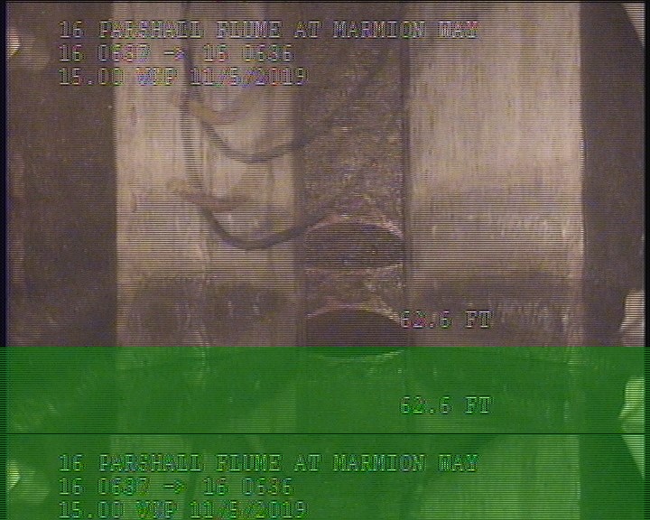 Downstream Manhole, Survey Ends(FLUME AT MH#636) - 1:50AM